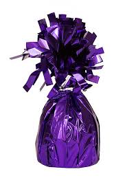 Purple Balloon Weight for party decorations.