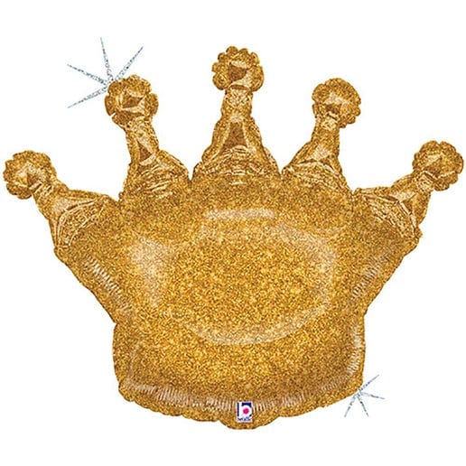 Glitter Crown Foil Balloons for party decorations