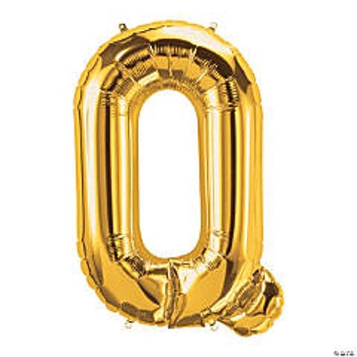 Gold Letter Q Foil Balloons for party decorations