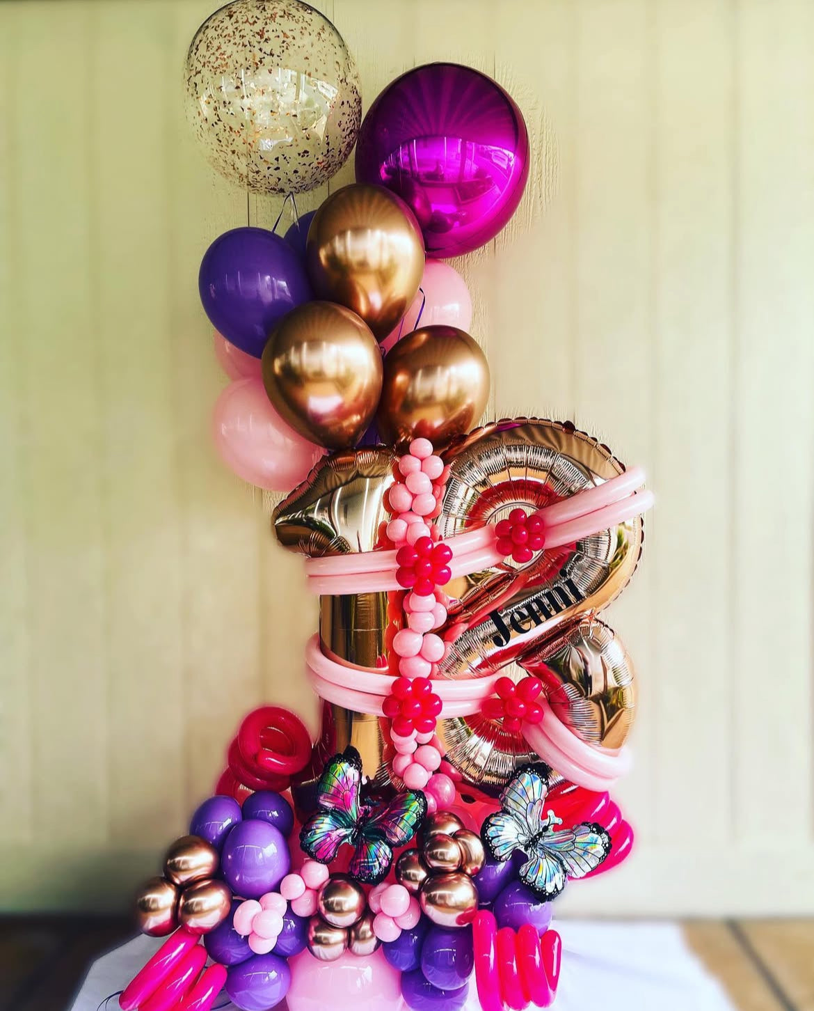 Balloon Bouquets with Color Theme & Number
