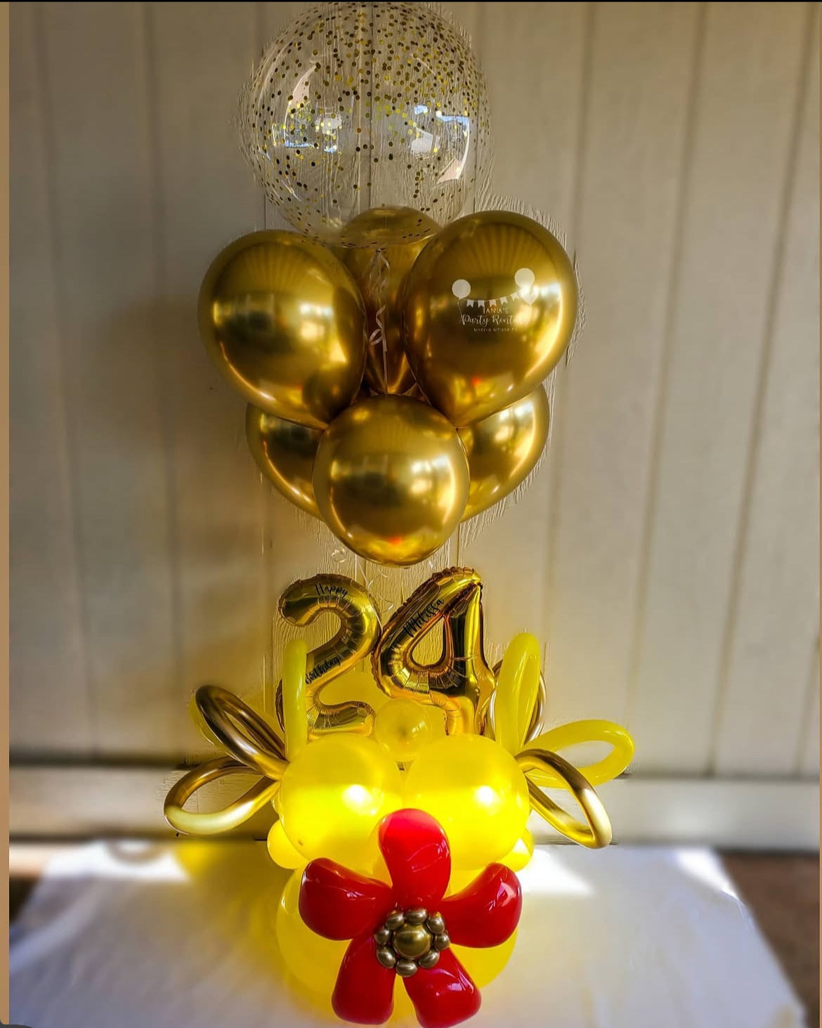 Beauty and the Beast Princess Balloon Bouquet for party decorations