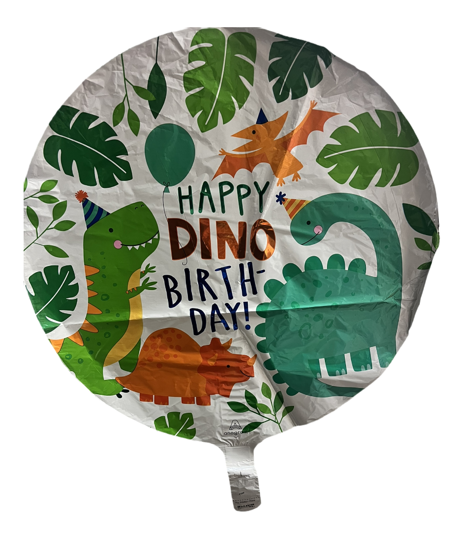 Dino foil balloon for party decorations
