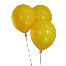 Latex balloons with helium for party decorations