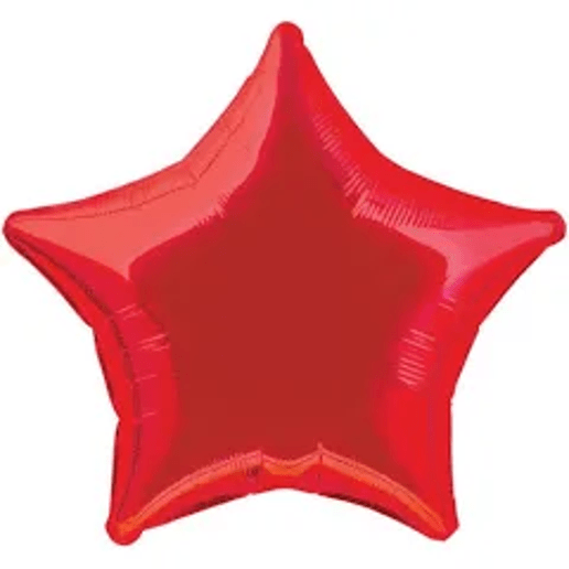 Red Star Foil Balloons for party decorations