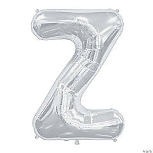 Silver Letter Z Foil Balloons for party decorations