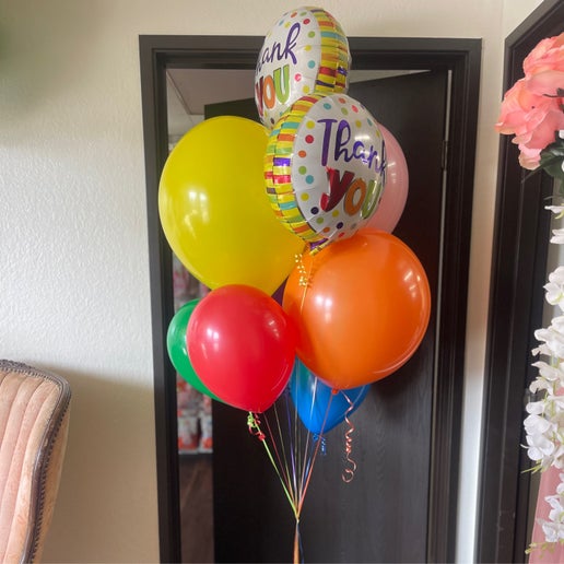 Helium Balloon Bouquet (Thank you)