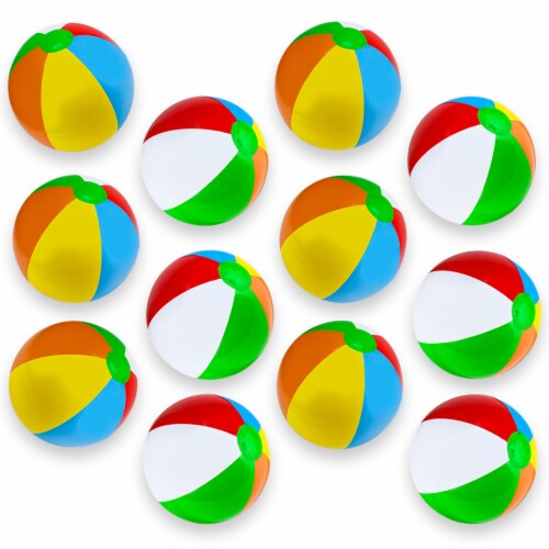 12" Rainbow Beach Balls