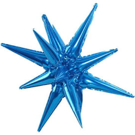 Blue Starburst Foil Balloons for party decorations