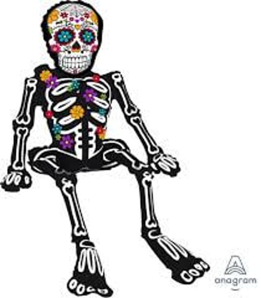 26” Sitting Day of the Dead Skeleton