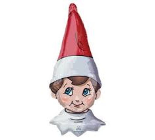 Elf on Shelf Head Foil Balloons for party decorations