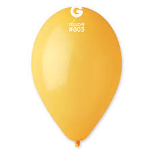 Gemar Yellow 12in Latex Balloons for party decorations