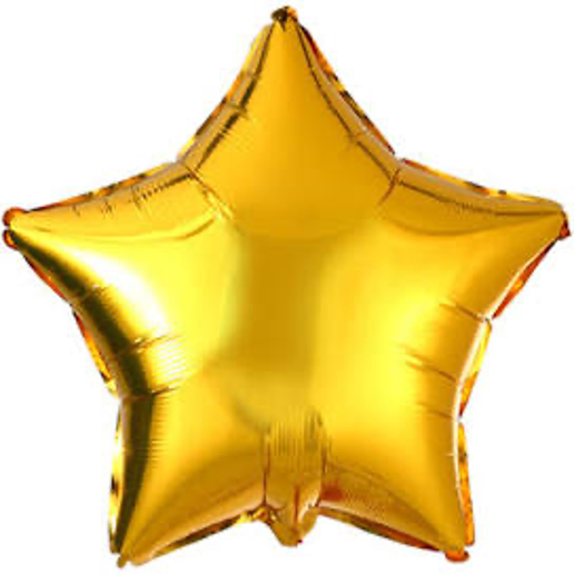 Gold Star Foil Balloons for party decorations