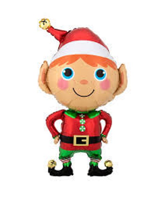 Happy Christmas Elf Balloons for party decorations