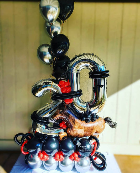 Mustang Balloon Bouquet for party decorations