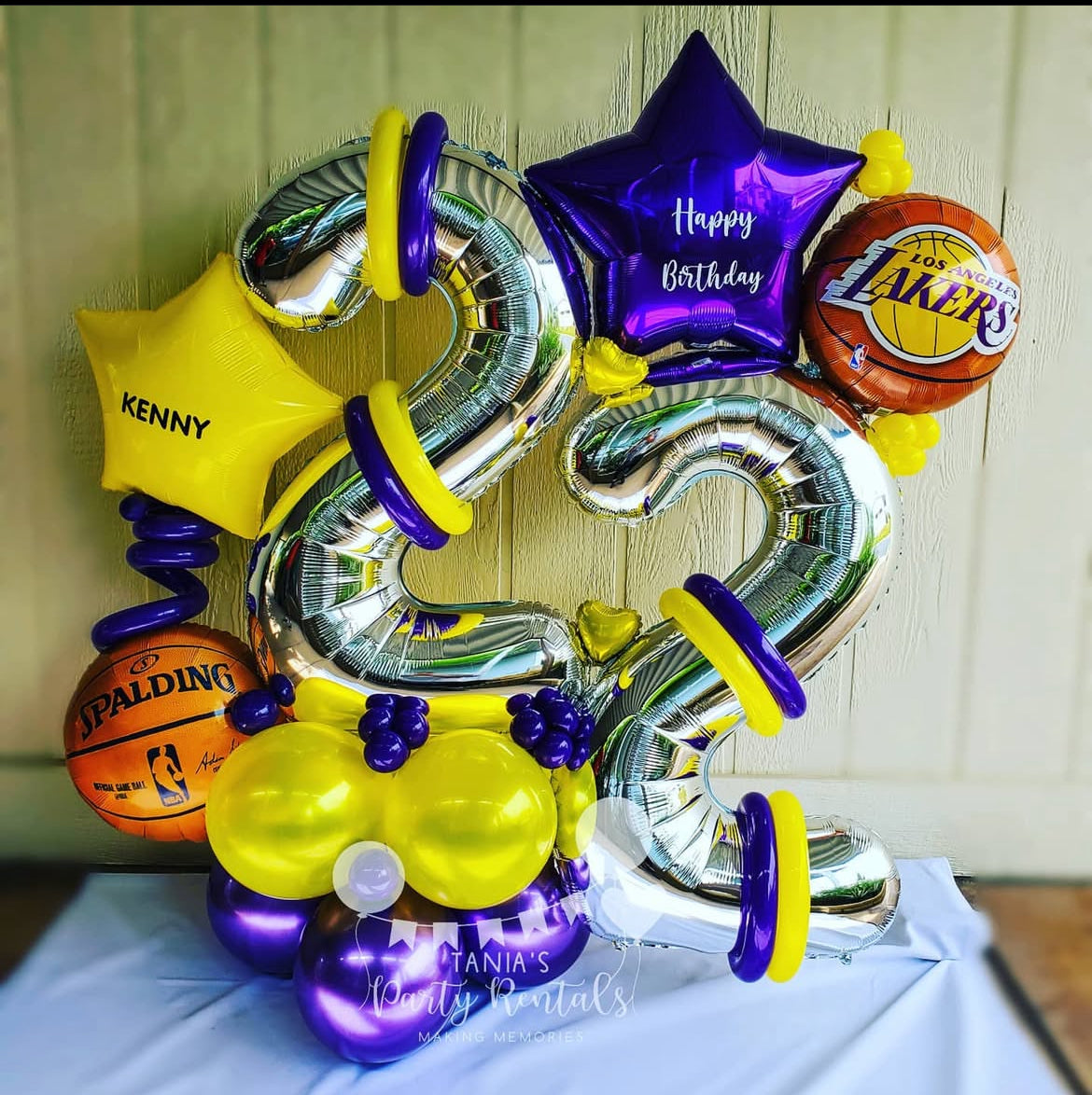 Sports Balloon Bouquet for party decorations