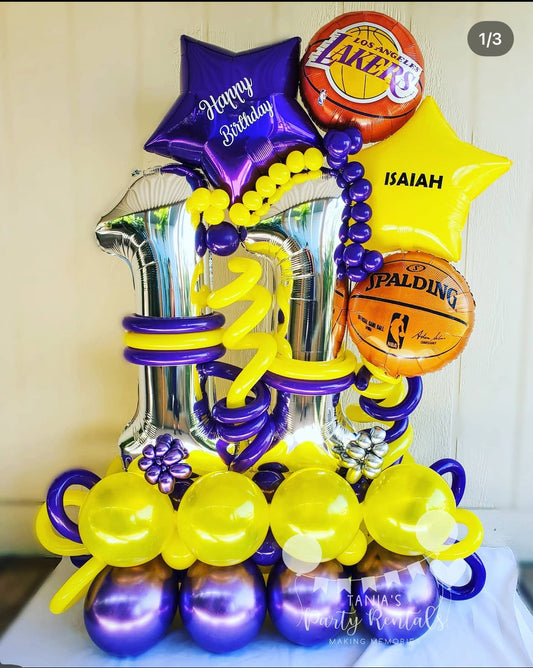 Sports Balloon Bouquet for party decorations