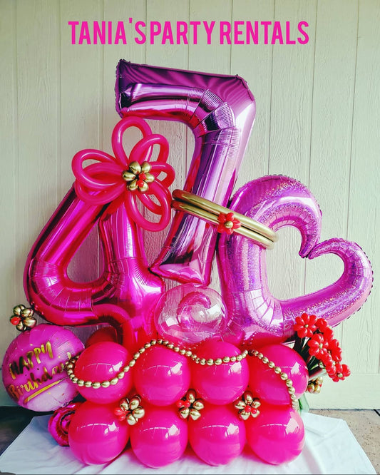 Birthday Balloon Bouquet for party decorations