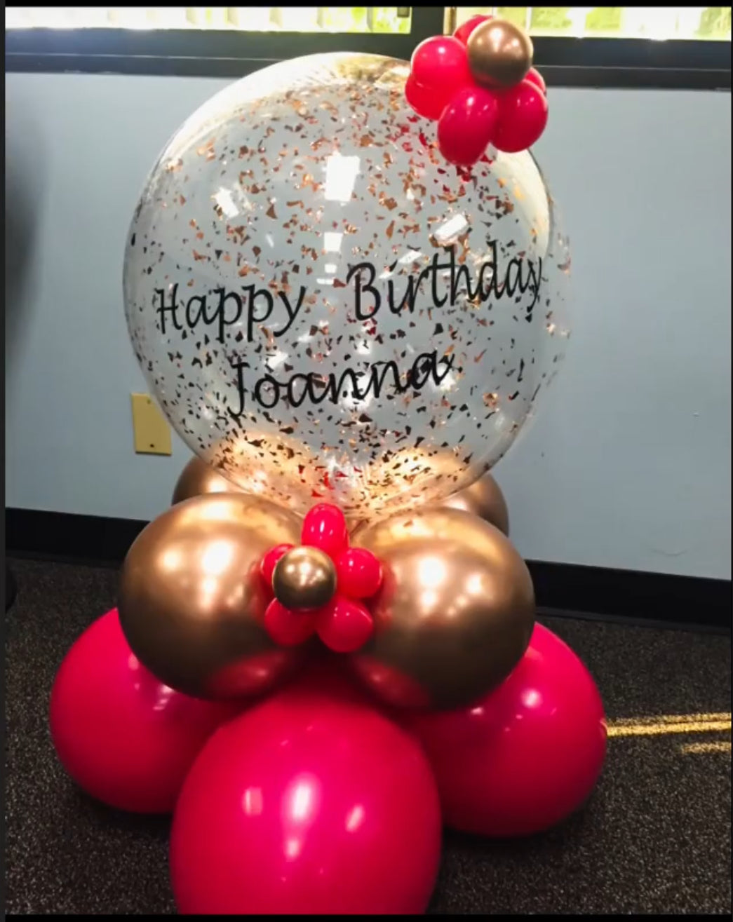 Birthday Balloon centerpiece for party decorations