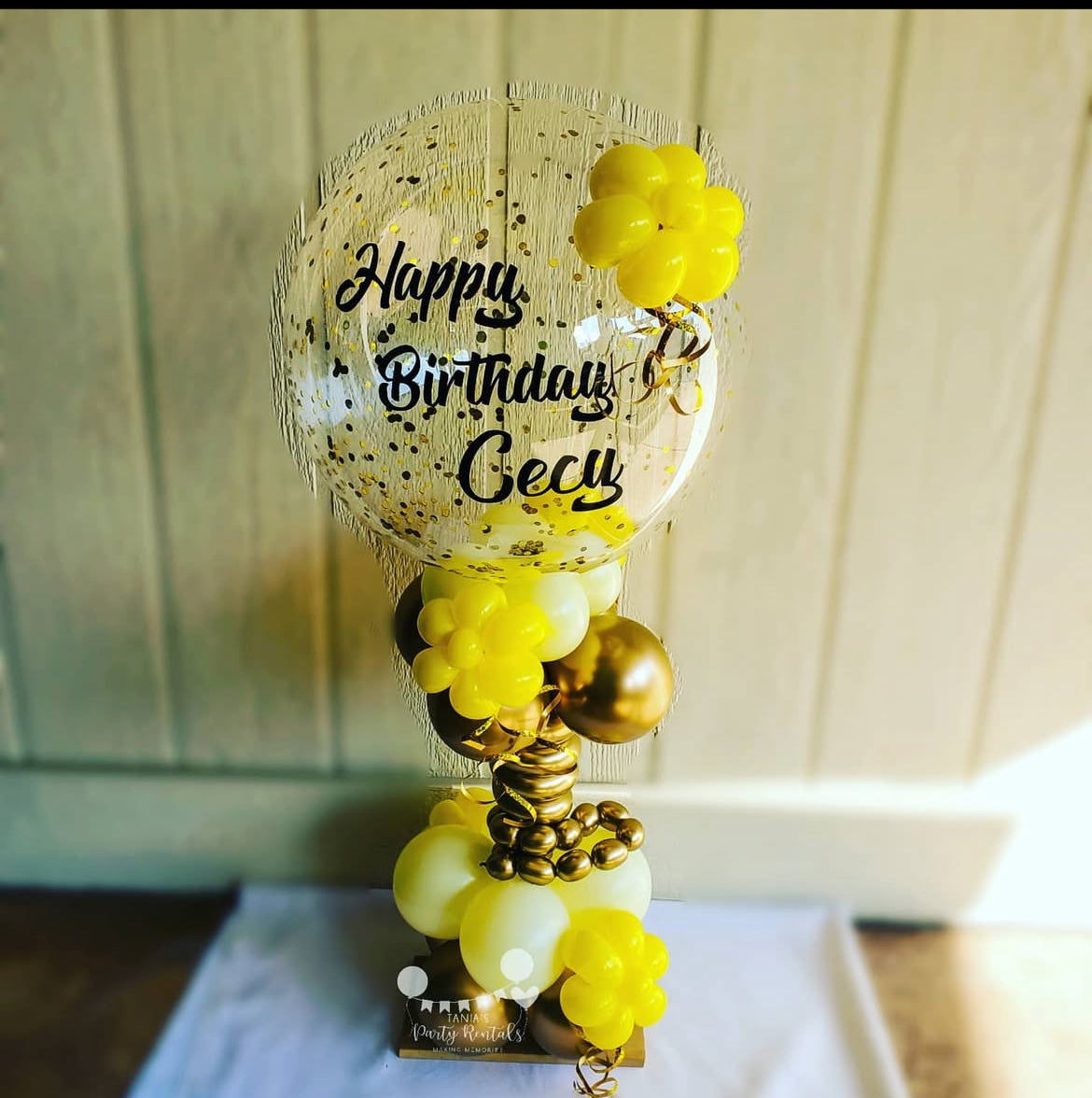 Birthday Balloon centerpiece for party decorations