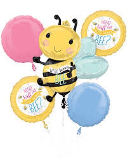 Little Honey Bee Foil Balloon Bouquet