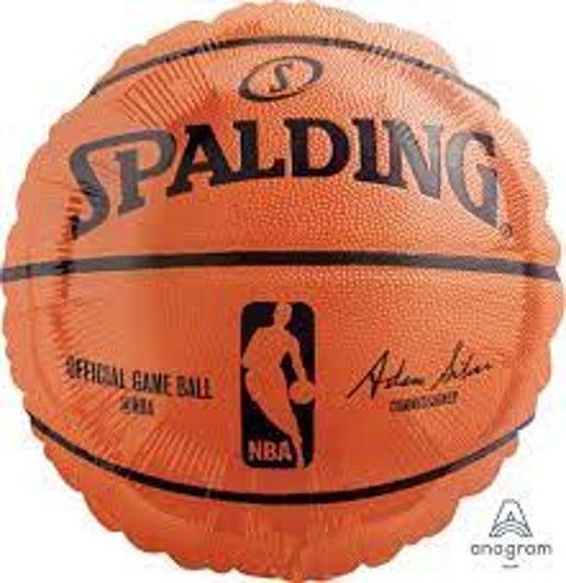 NBA Spalding Foil Balloons for party decorations