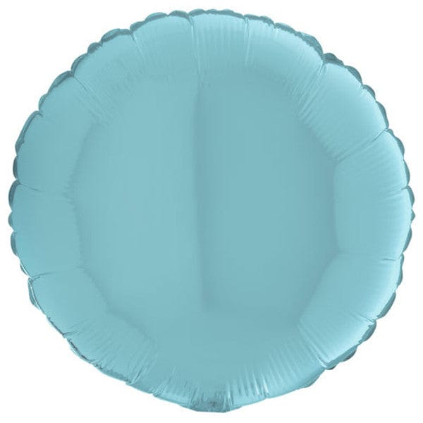 Pastel Blue Round Foil Balloon for party decorations