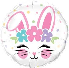 Bunny Face Foil Balloon for party decorations