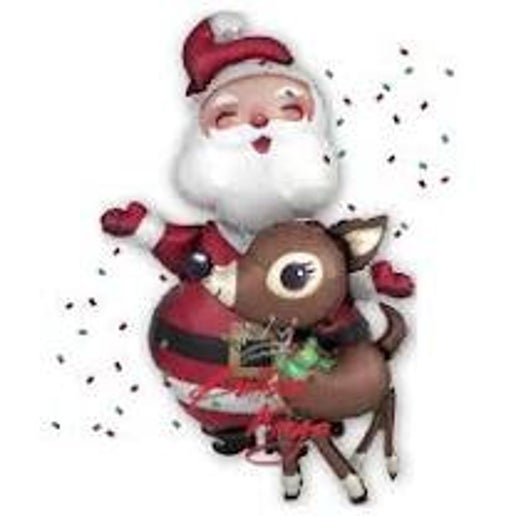 48” Santa and Reindeer Airwalker Balloon