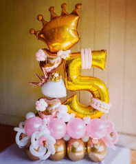 Crown Balloon Bouquets for party decorations