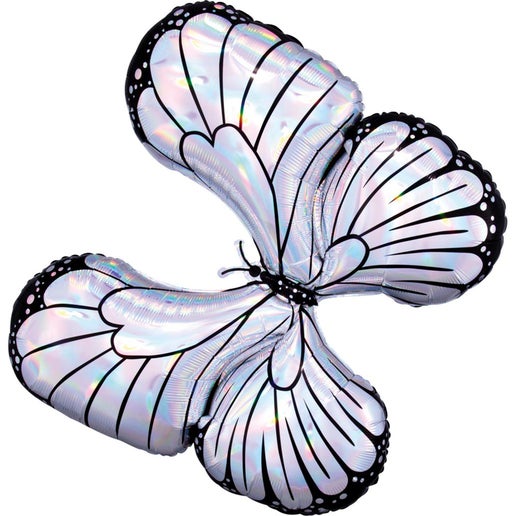 Silver Butterfly Balloon