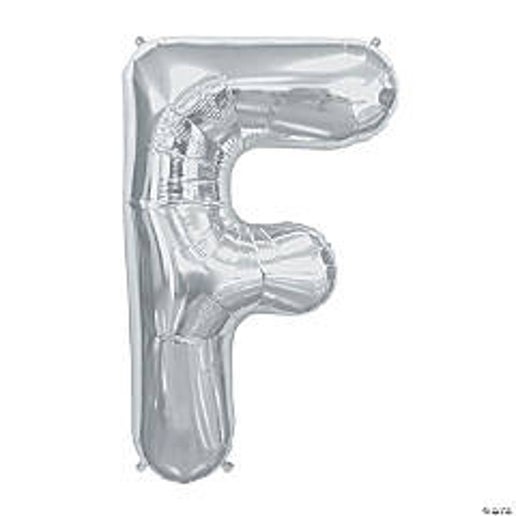 Silver Letter F Foil Balloons for party decorations