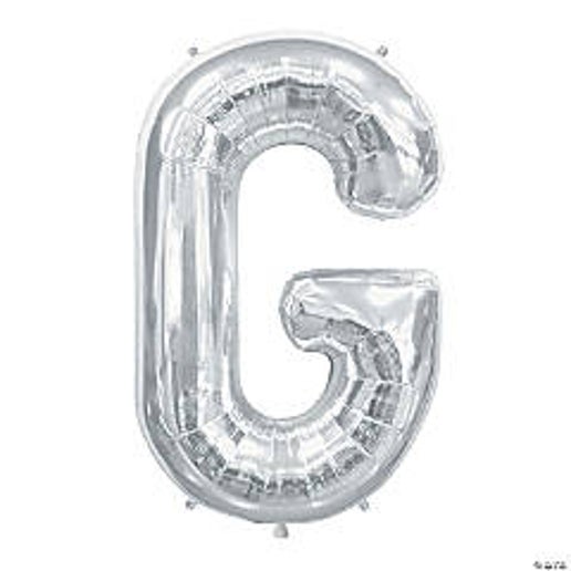 Silver Letter G Foil Balloons for party decorations