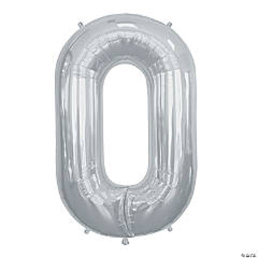 Silver Letter O Foil Balloons for party decorations