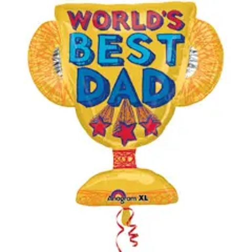 World's Best Dad Foil Balloons for party decorations